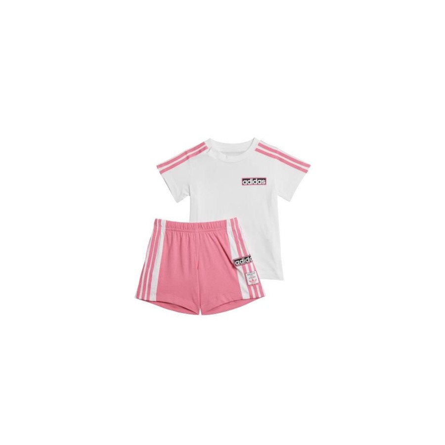 Kids Adidas Kids | Adidas Infants Short Tee Set - Pink Fuchsia