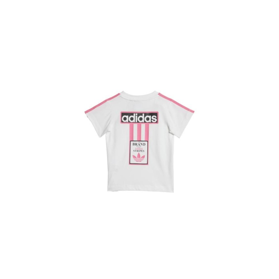 Kids Adidas Kids | Adidas Infants Short Tee Set - Pink Fuchsia