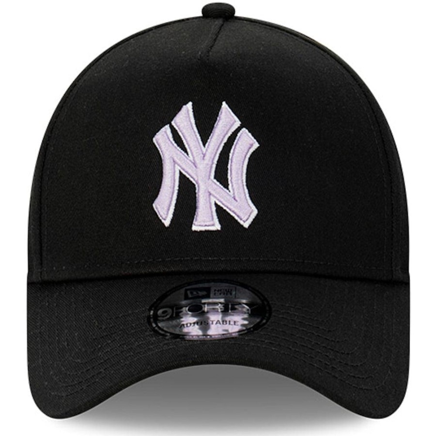 Men New Era Mlb Hats | New Era 9Forty A-Frame Snapback New York Yankees - Black / Lilac