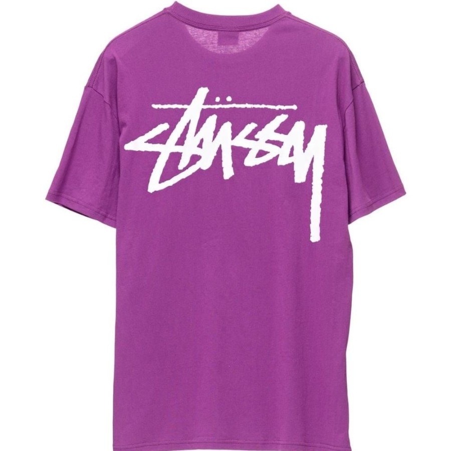 Men Stussy Plus Size | Stussy Big Stock Tee - Purple