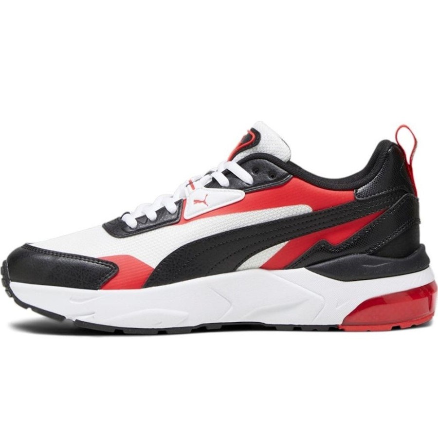 Men Puma Puma | Puma Vis2K Back To Heritage - White / Black / Red