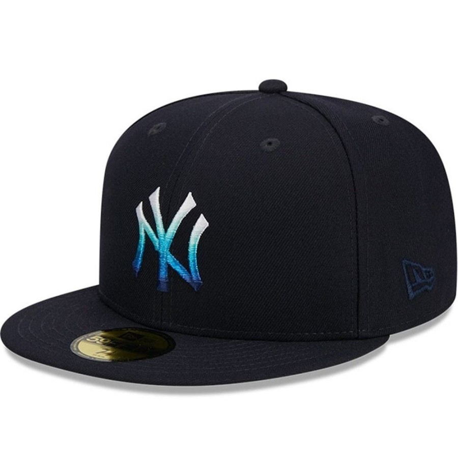 Men New Era Mlb Hats | New Era 59Fifty Gradient Fitted Cap New York Yankees - Navy