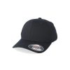 Kids Flexfit Headwear | Flexfit Youth Worn By The World Fitted Cap - Black