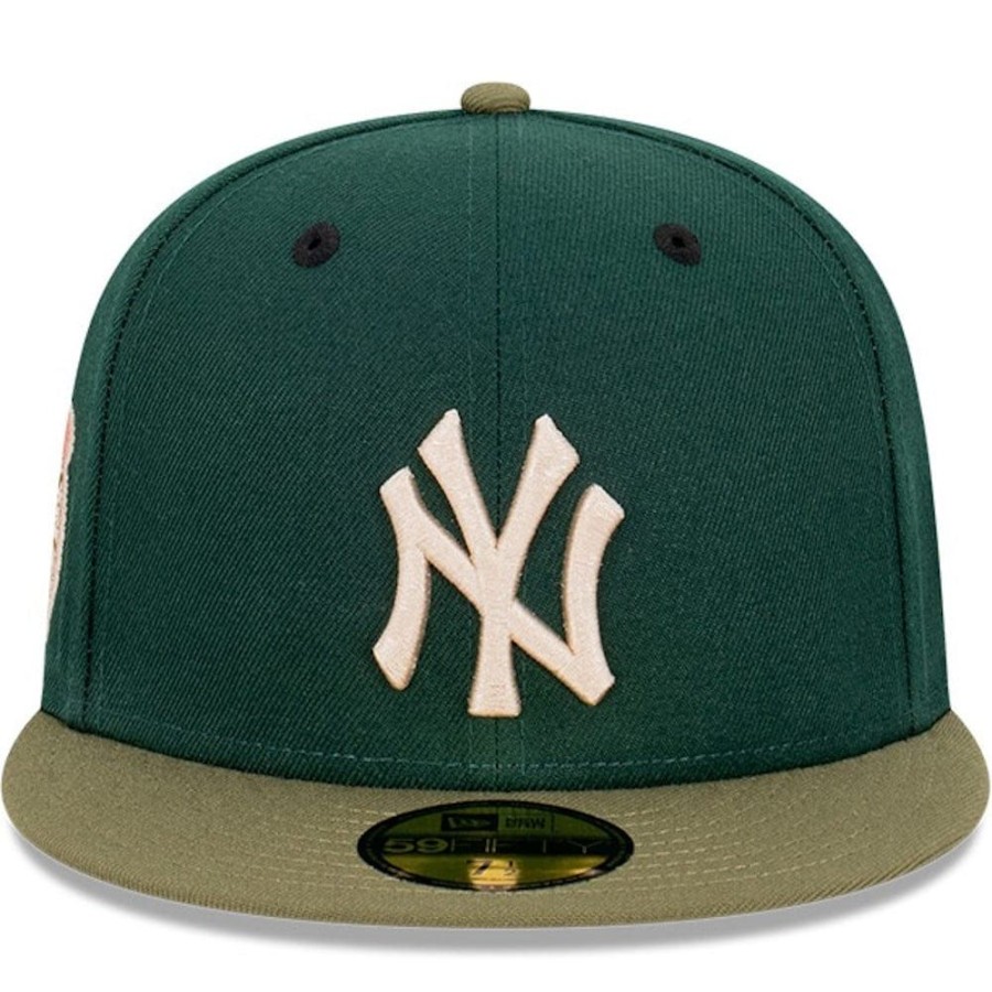 Men New Era Fitted | New Era 59Fifty World Series Collard Greens Fitted Cap New York Yankees - Dark Green