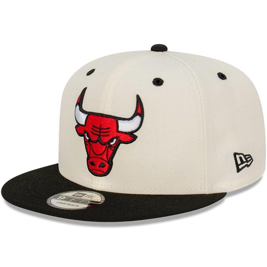 Men New Era Snapback | New Era 9Fifty Snapback Chicago Bulls - Chrome White / Black