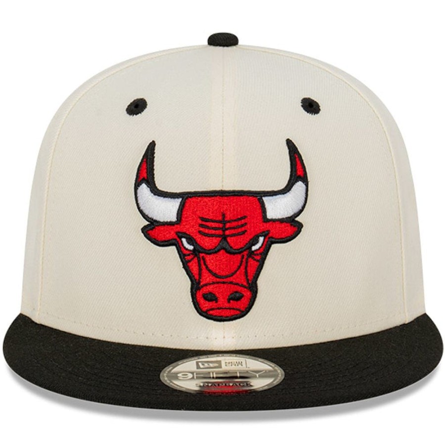 Men New Era Snapback | New Era 9Fifty Snapback Chicago Bulls - Chrome White / Black