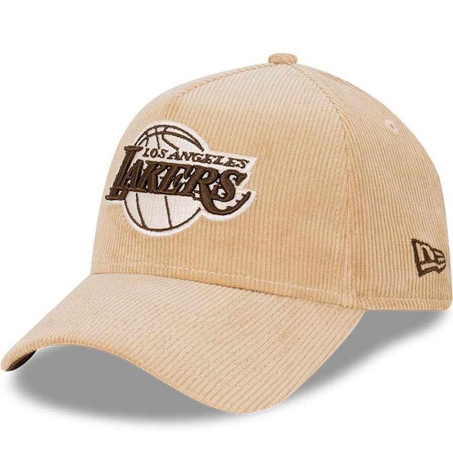 Men New Era Nba Hats | New Era 9Forty Cord A-Frame Snapback Los Angeles Lakers - Camel / Walnut