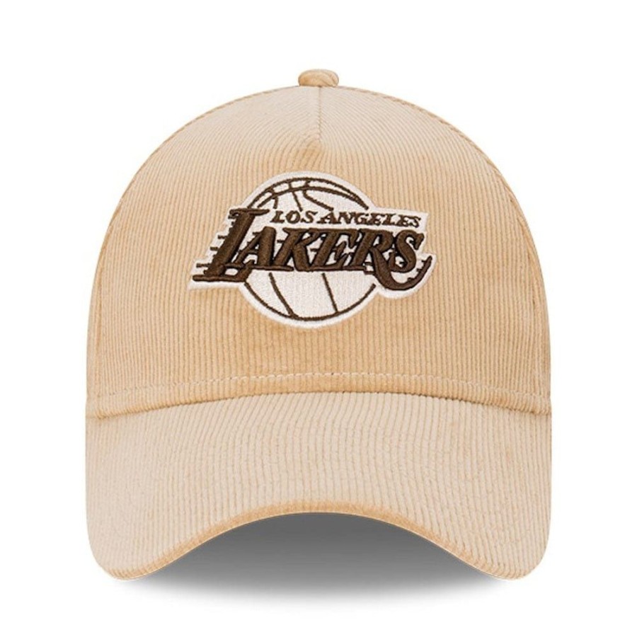 Men New Era Nba Hats | New Era 9Forty Cord A-Frame Snapback Los Angeles Lakers - Camel / Walnut