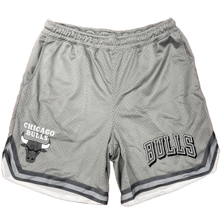 Men NBA Essentials Nba Clothing | Nba Essentials Carson Mesh Short Chicago Bulls - Light Gunmetal