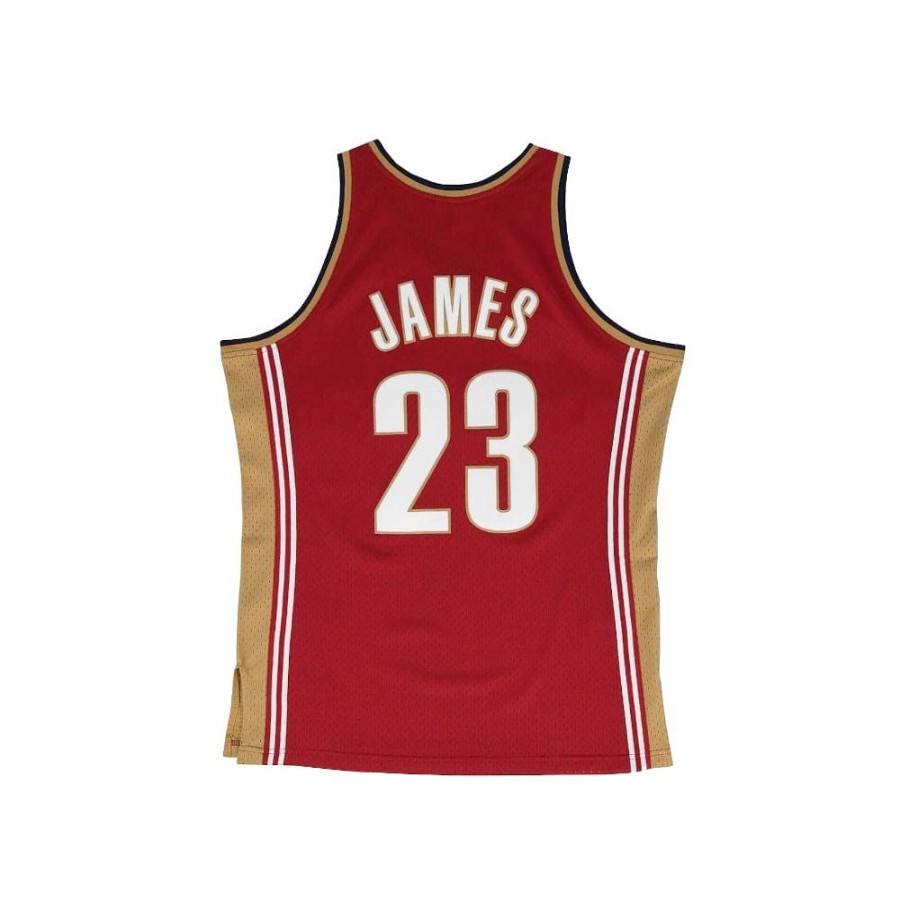 Men Mitchell u0026 Ness Nba Clothing | Mitchell & Ness Youth Swingman Jersey Cleveland Cavaliers Lebron James 03/04 Road - Burgundy