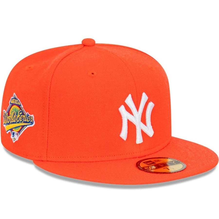 Men New Era Fitted | New Era 59Fifty 88'S And 96'S Fitted Cap New York Yankees - Orange