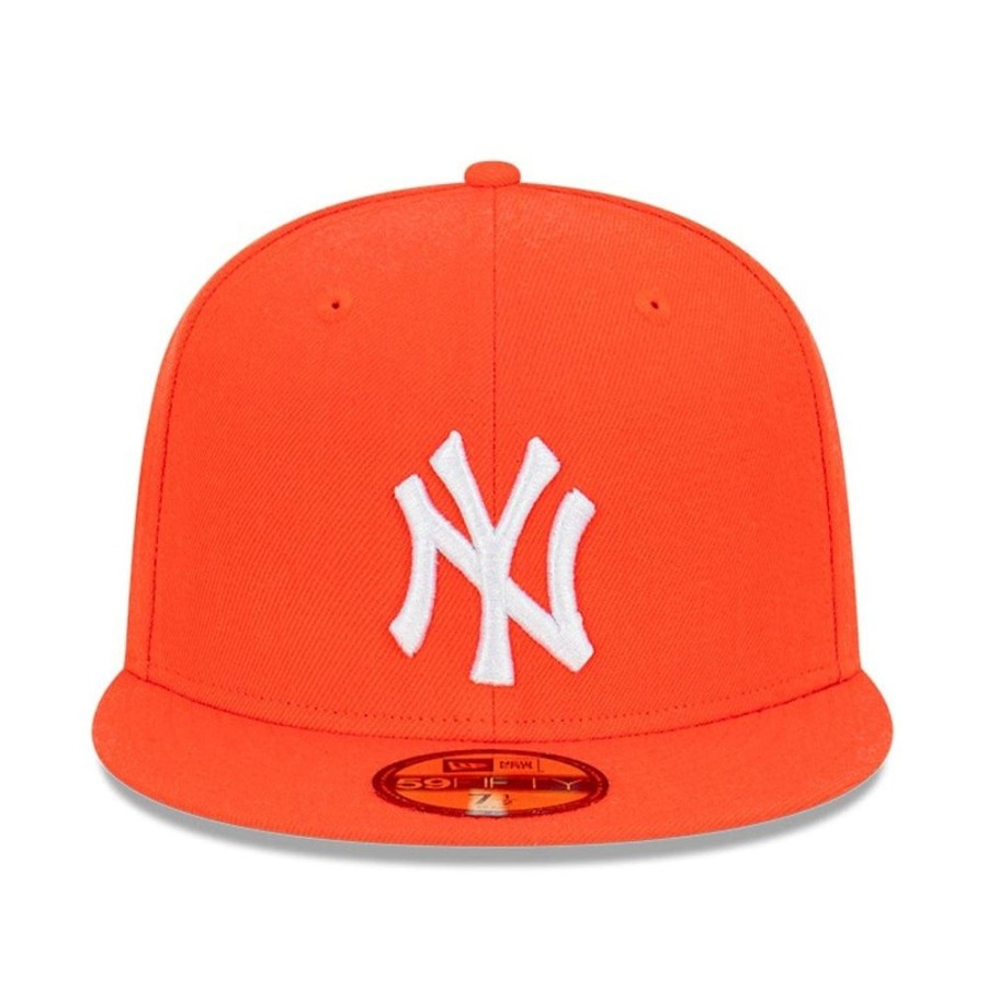 Men New Era Fitted | New Era 59Fifty 88'S And 96'S Fitted Cap New York Yankees - Orange