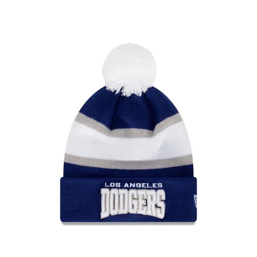 Men New Era Beanies | New Era Youth Pro Arch Knit Beanie Los Angeles Dodgers - Dark Royal