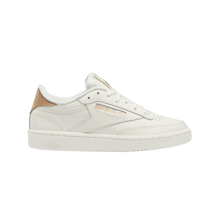 Women Reebok Reebok | Reebok Womens Club C 85 - Chalk / Sahara / Gold