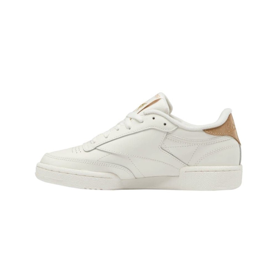 Women Reebok Reebok | Reebok Womens Club C 85 - Chalk / Sahara / Gold