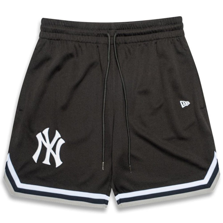 Men New Era Mlb Clothing | New Era Ny Mesh Shorts New York Yankees - Black