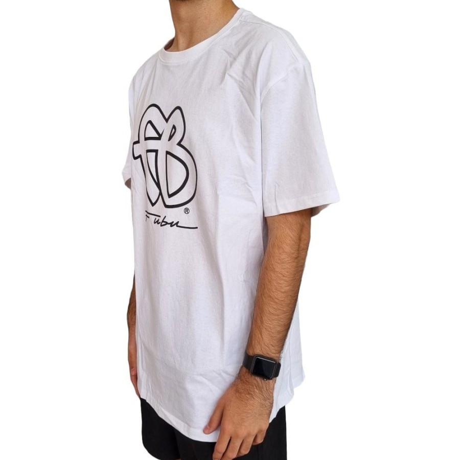 Men FUBU Tees | Fubu Classic Logo Tee - White / Black