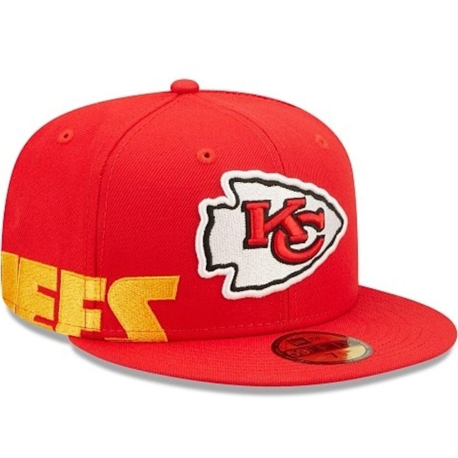 Men New Era Fitted | New Era 59Fifty Side Split Fitted Cap Kansas City Chiefs - Red