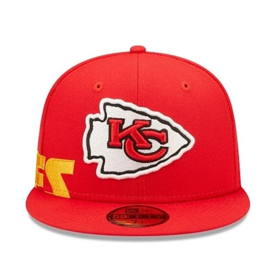 Men New Era Fitted | New Era 59Fifty Side Split Fitted Cap Kansas City Chiefs - Red