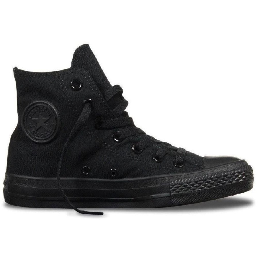 Men Converse Converse | Converse Chuck Taylor Canvas Hi - Black Monochrome