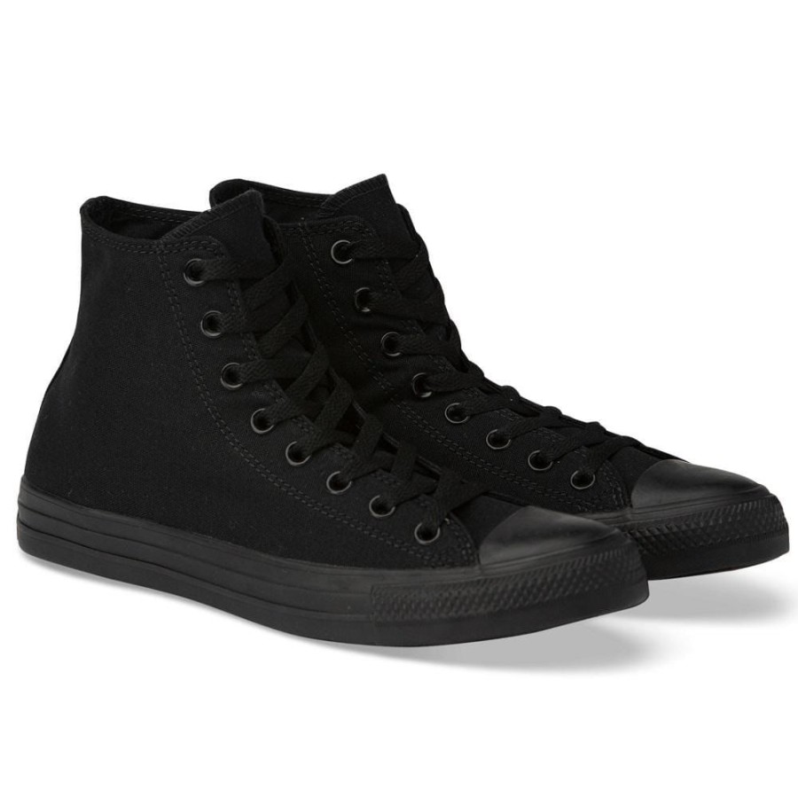 Men Converse Converse | Converse Chuck Taylor Canvas Hi - Black Monochrome