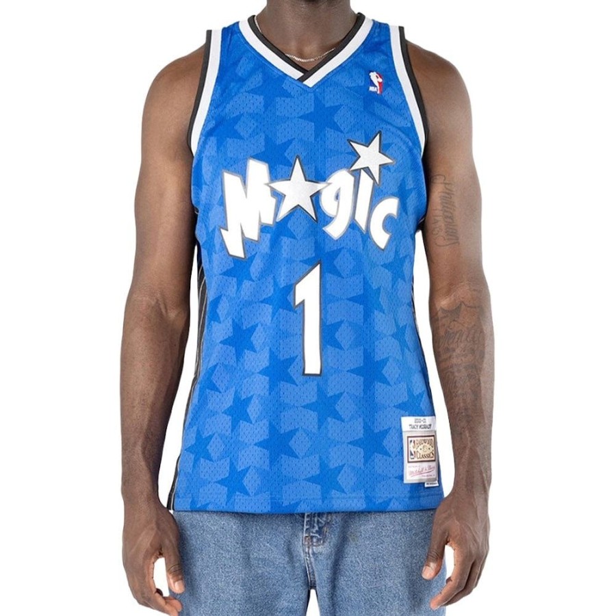 Men Mitchell u0026 Ness Nba Clothing | Mitchell & Ness Swingman Jersey Orlando Magic Tracy Mcgrady Away 00/01 - Royal