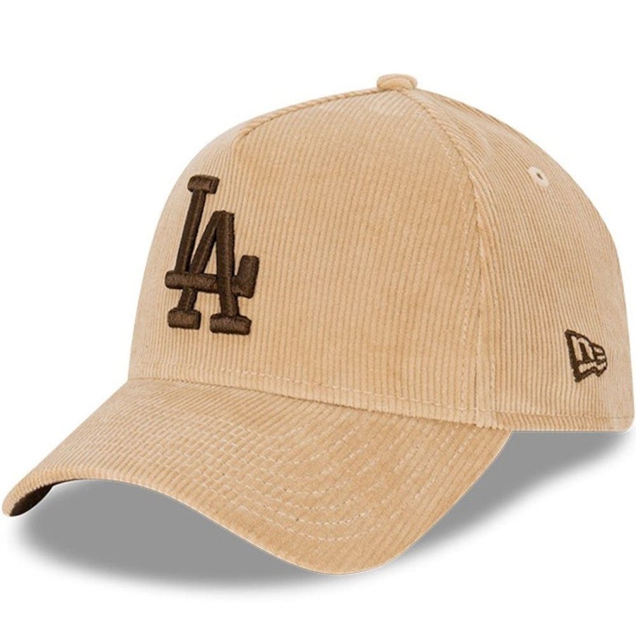 Men New Era Snapback | New Era 9Forty Cord A-Frame Snapback Los Angeles Dodgers - Camel / Walnut