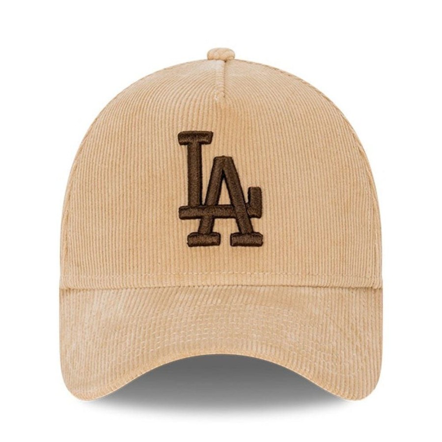 Men New Era Snapback | New Era 9Forty Cord A-Frame Snapback Los Angeles Dodgers - Camel / Walnut