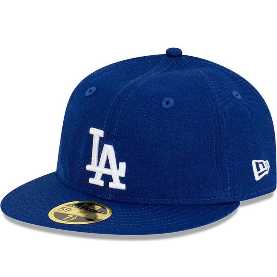 Men New Era Mlb Hats | New Era 59Fifty Retro Crown Anniversary Fitted Cap Los Angeles Dodgers - Dark Royal