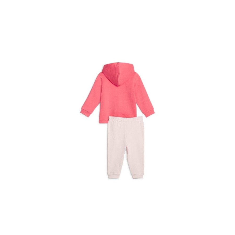 Kids Puma Infants | Puma Infants Minicats Colourblock Jogger Set - Frosty Pink