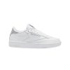 Women Reebok Reebok | Reebok Womens Club C 85 - Cloud White / Pure Grey / Silver Metallic