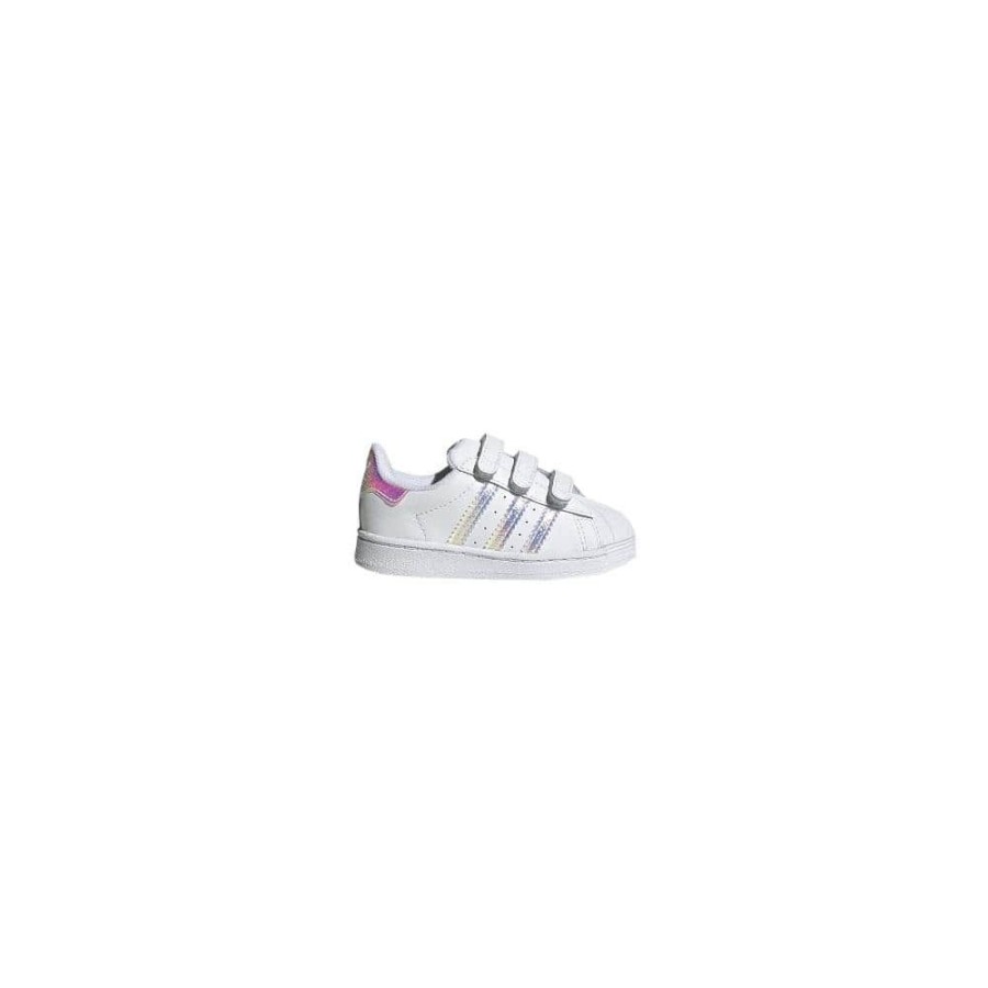 Kids Adidas Infants | Adidas Infants Superstar Cf - White / Iridescent