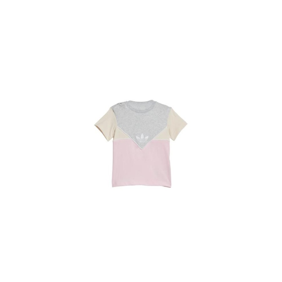 Kids Adidas Kids | Adidas Infants Short Tee Set - Clear Pink