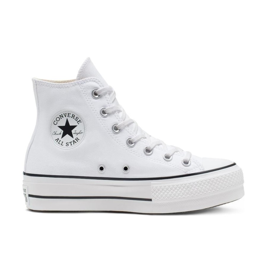 Women Converse Converse | Converse Womens Ct Lift Canvas Hi - White