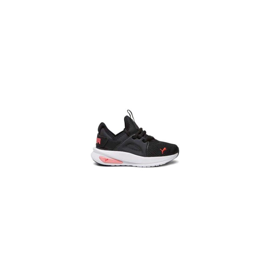 Kids Puma Kids | Puma Childrens Soft Enzo Evo - Black / Fire Orchid