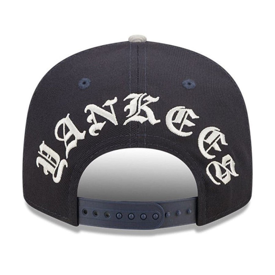 Men New Era Snapback | New Era 9Fifty Black Letter Arch Snapback New York Yankees - Navy