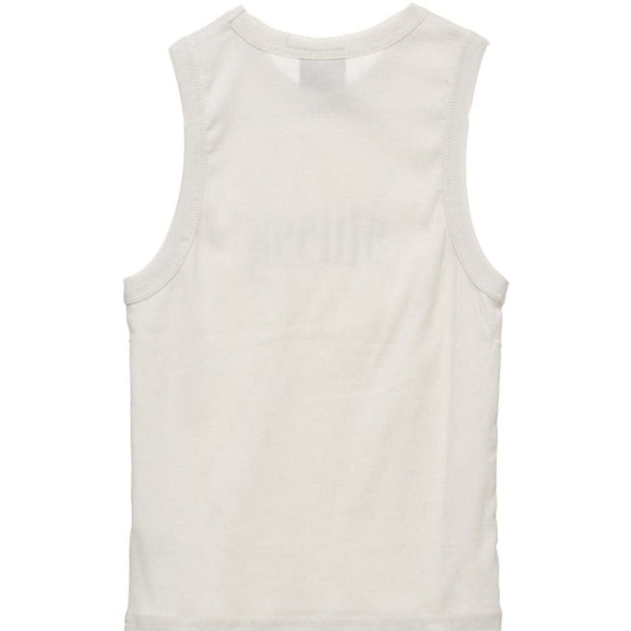 Women Stussy Tops | Stussy Womens Rib Tank - Washed White