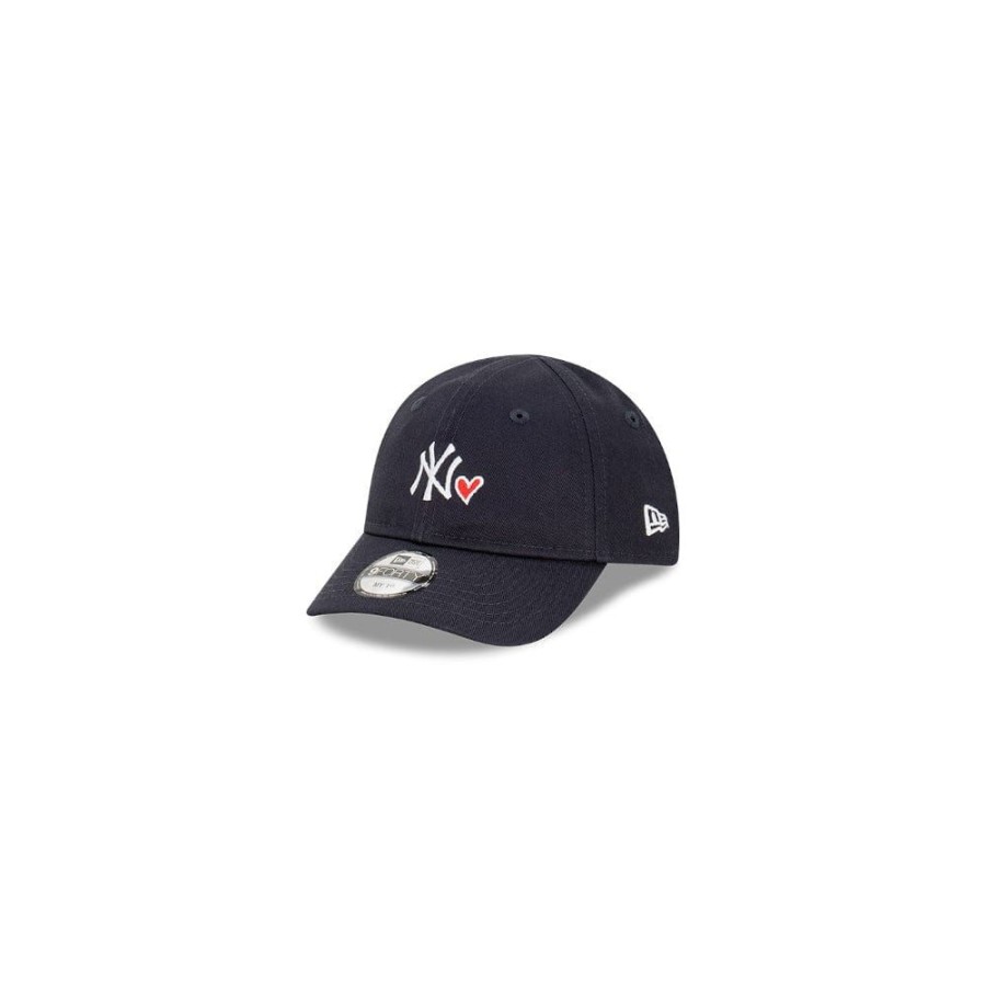 Kids New Era Headwear | New Era Infants My 1St Micro Heart 9Forty Stretch Strapback New York Yankees - Navy