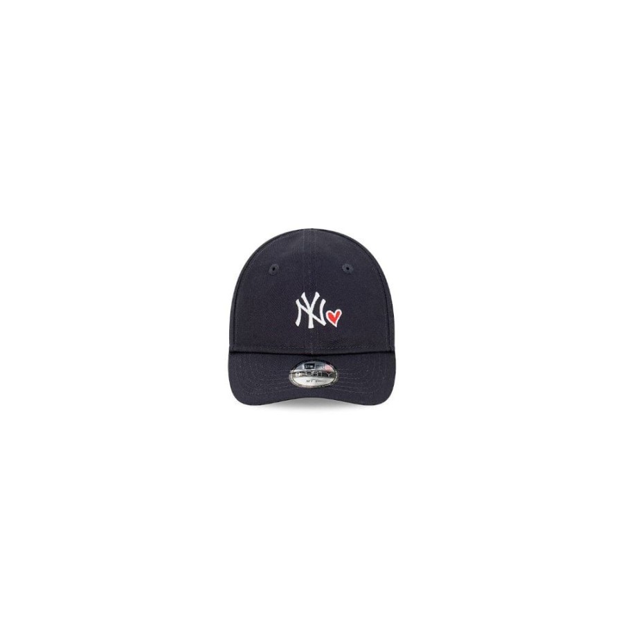 Kids New Era Headwear | New Era Infants My 1St Micro Heart 9Forty Stretch Strapback New York Yankees - Navy