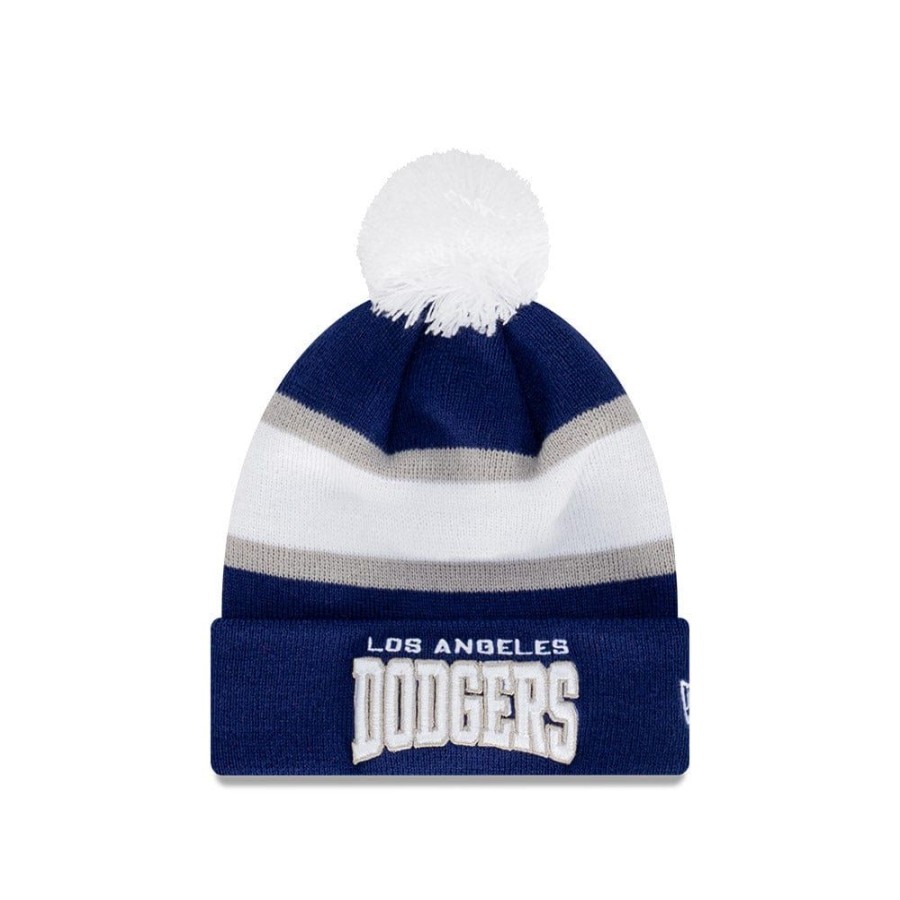 Kids New Era Headwear | New Era Youth Pro Arch Knit Beanie Los Angeles Dodgers - Dark Royal