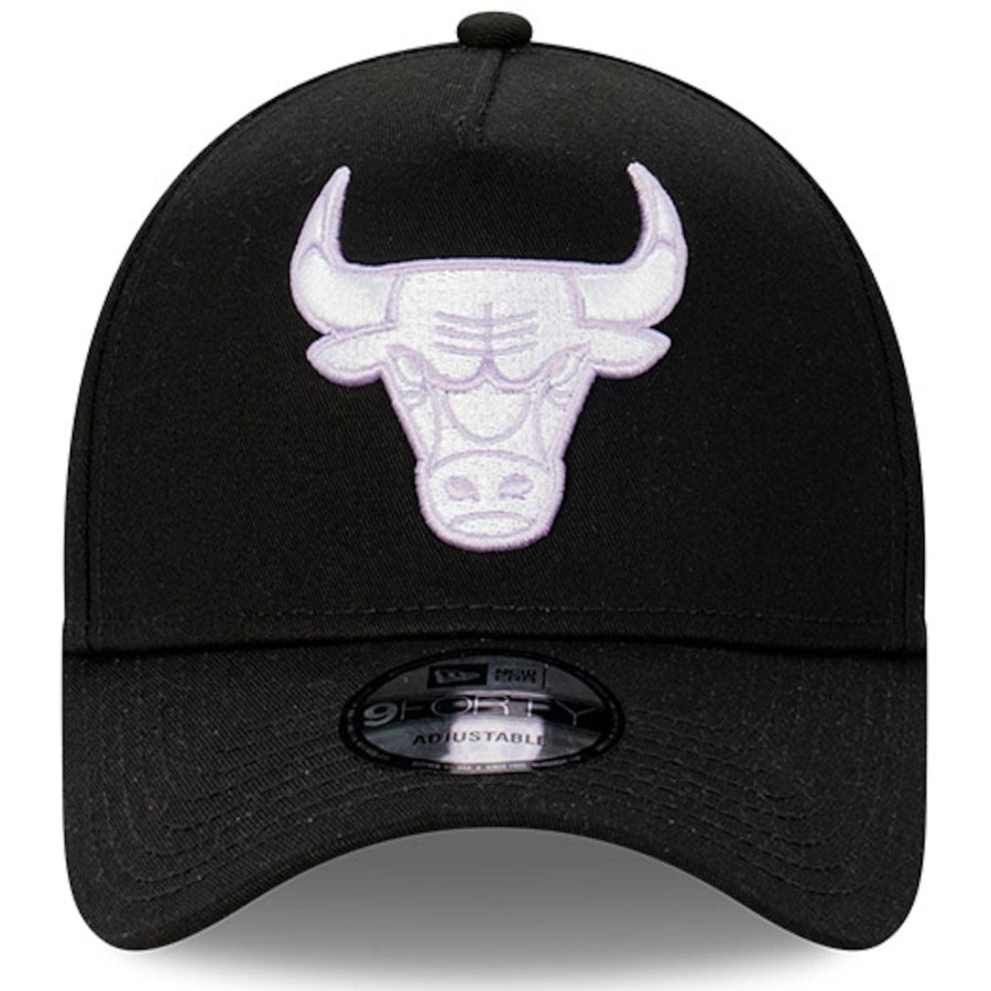 Men New Era Snapback | New Era 9Forty A-Frame Snapback Chicago Bulls - Black / Lilac