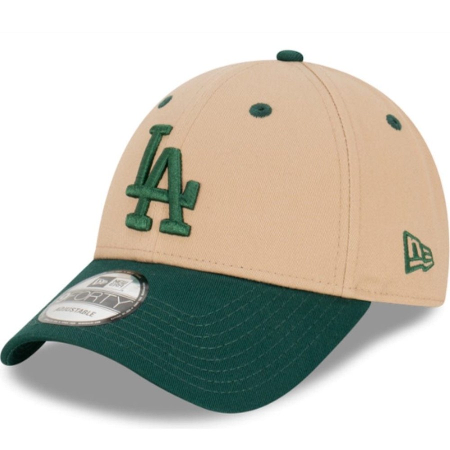 Men New Era Mlb Hats | New Era 9Forty Strapback Los Angeles Dodgers - Camel / Dark Green