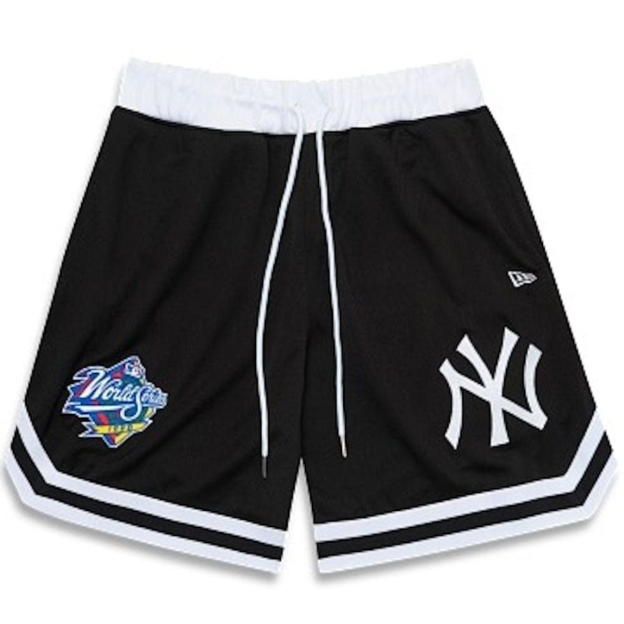 Men New Era Shorts | New Era Logo Emblem Shorts New York Yankees - Black