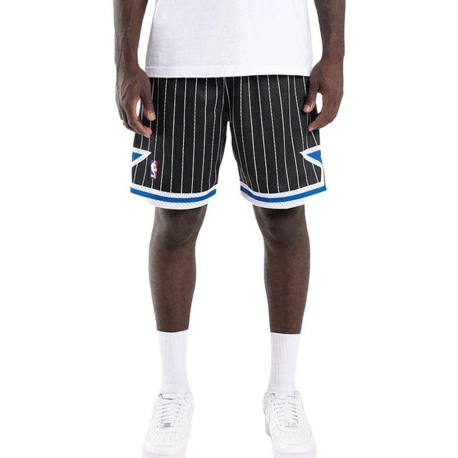 Men Mitchell u0026 Ness Nba Clothing | Mitchell & Ness Swingman Shorts Orlando Magic Alt 94/95 - Black