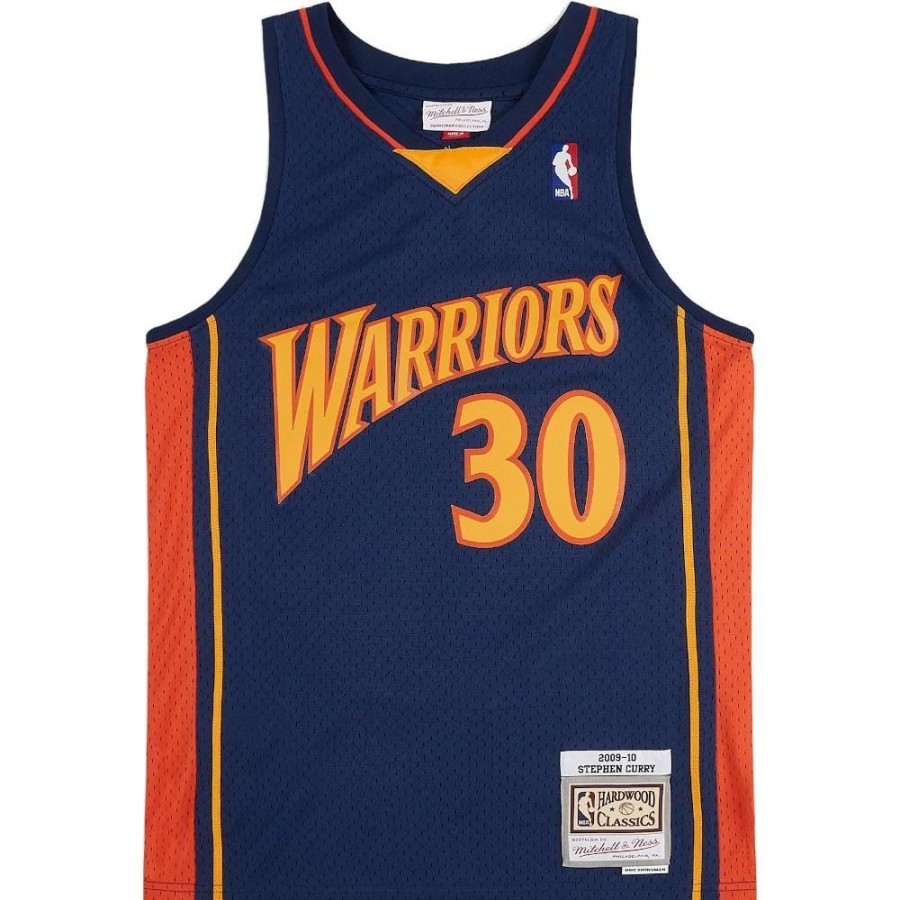 Men Mitchell u0026 Ness Nba Clothing | Mitchell & Ness Swingman Jersey Golden State Warriors Stephen Curry Home 09/10 - Navy