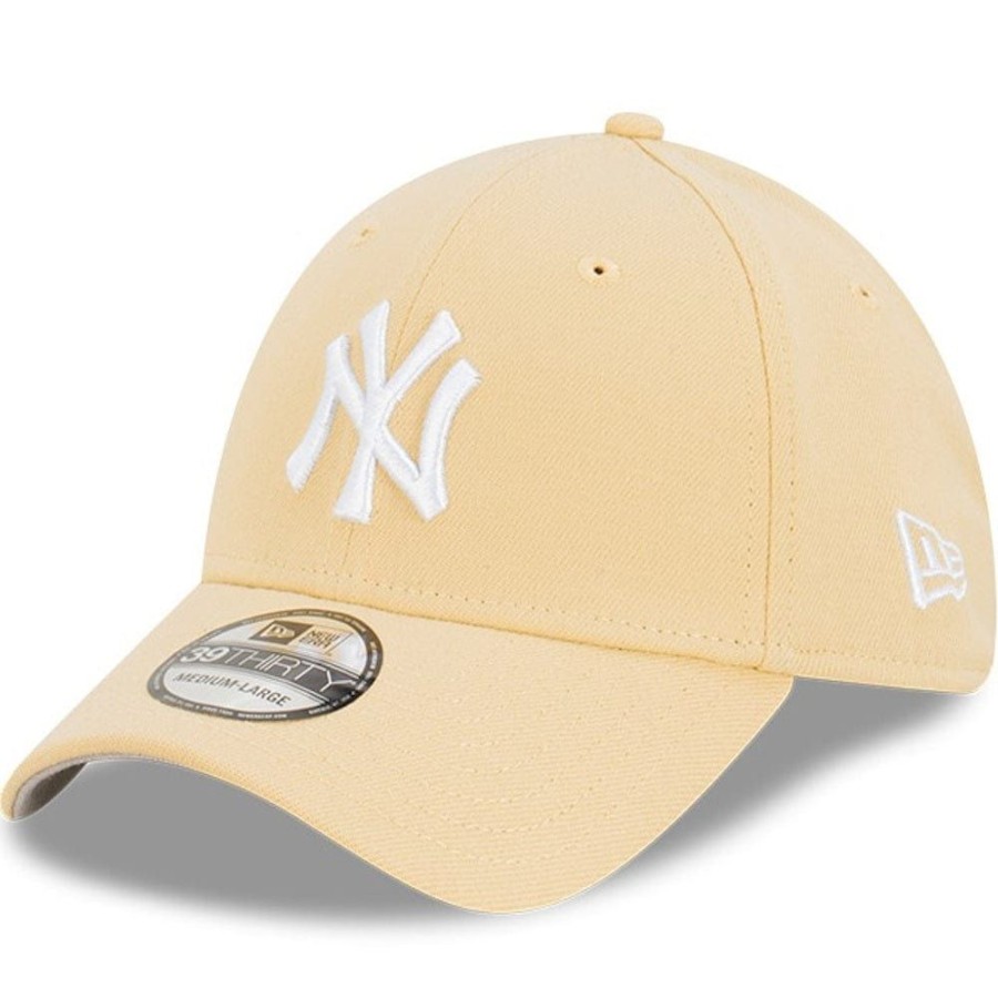 Men New Era Mlb Hats | New Era 39Thirty Fitted Cap New York Yankees - British Khaki / White