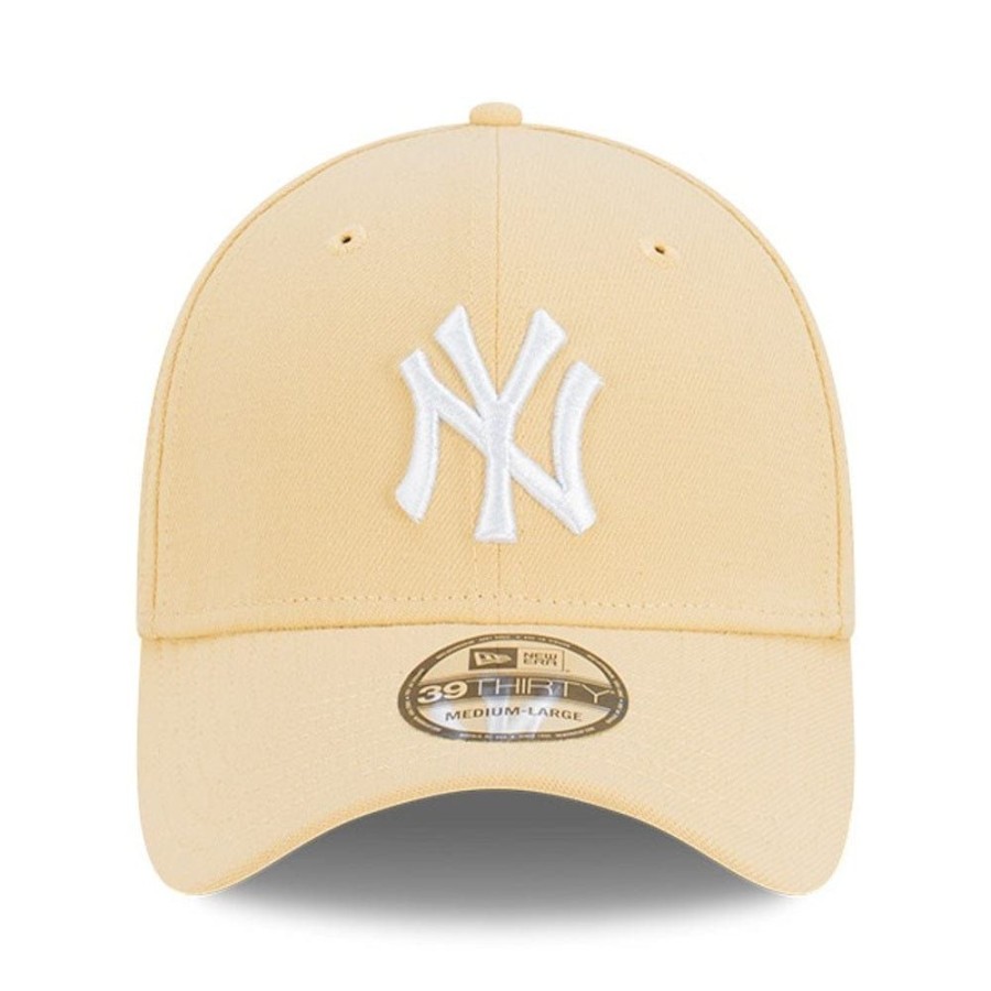 Men New Era Mlb Hats | New Era 39Thirty Fitted Cap New York Yankees - British Khaki / White