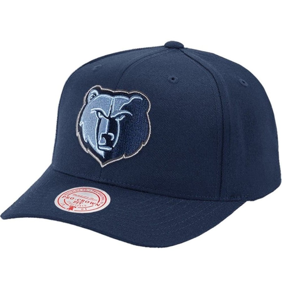 Men Mitchell u0026 Ness Nba Hats | Mitchell & Ness Team Ground 2.0 Stretch Snapback Memphis Grizzlies - Navy