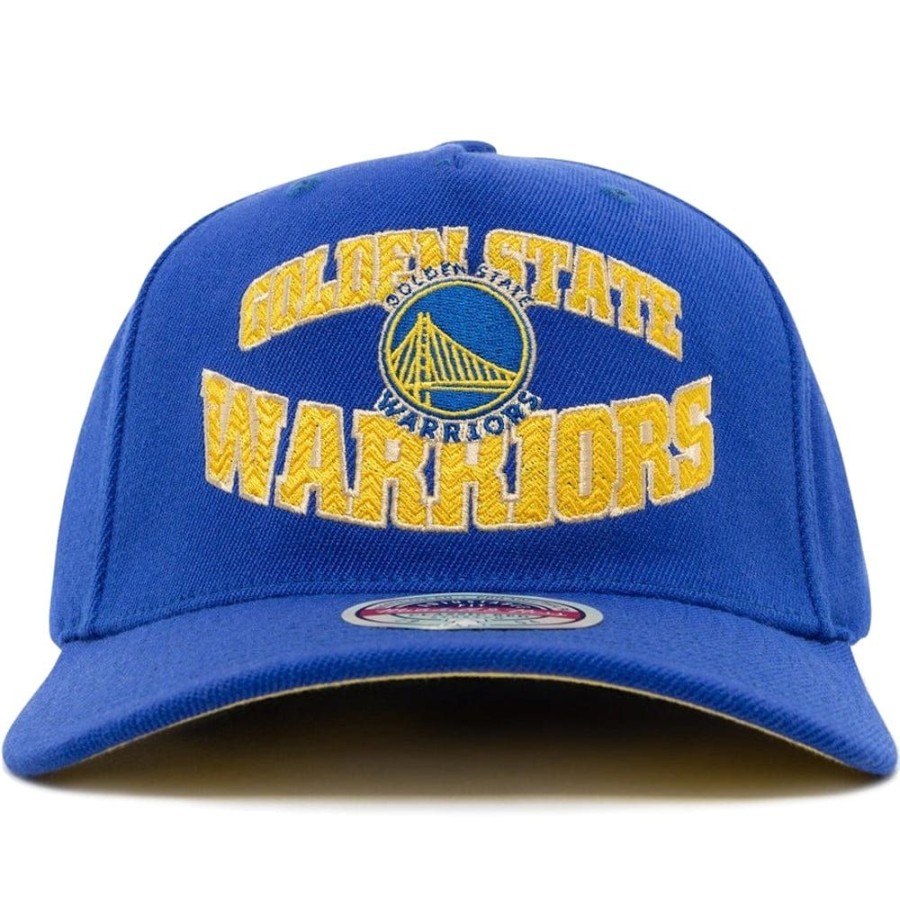 Men Mitchell u0026 Ness Nba Hats | Mitchell & Ness Lay Up Classic Redline Stretch Snapback Golden State Warriors - Royal / Yellow