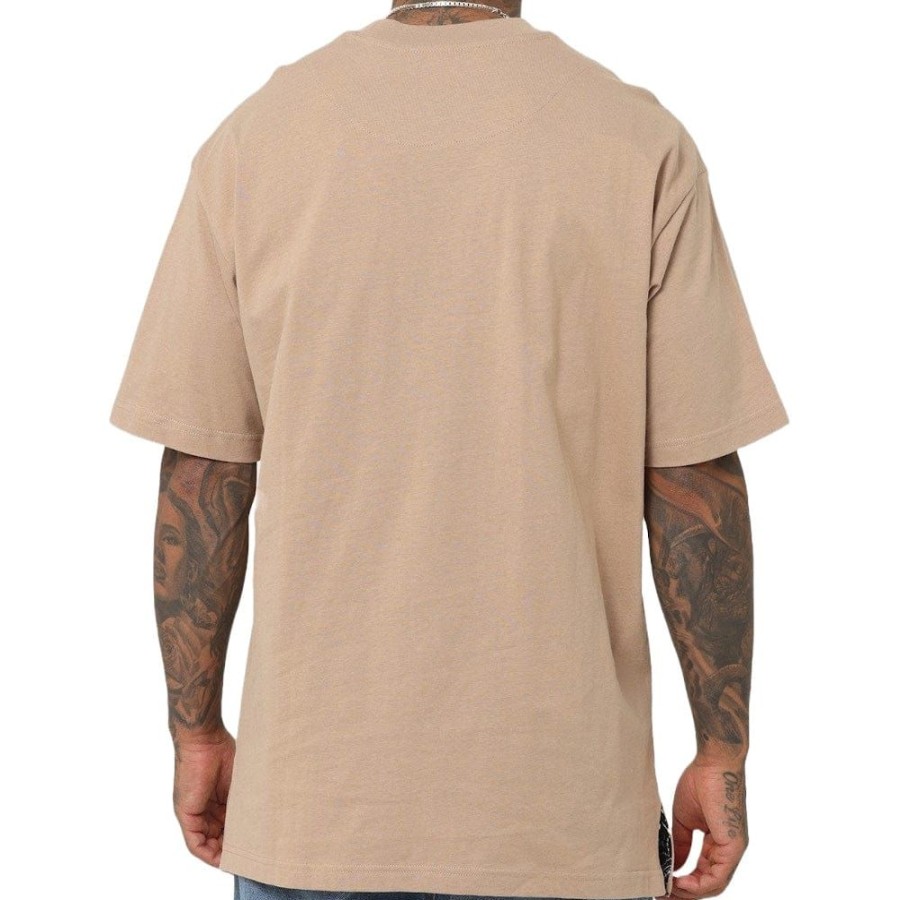 Men New Era Mlb Clothing | New Era Mini Paisley Oversize Tee Los Angeles Dodgers - Beige